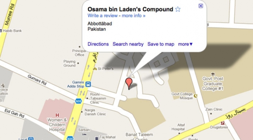Kryjówka Osamy bin Ladena już na mapach Google (zdjęcia)