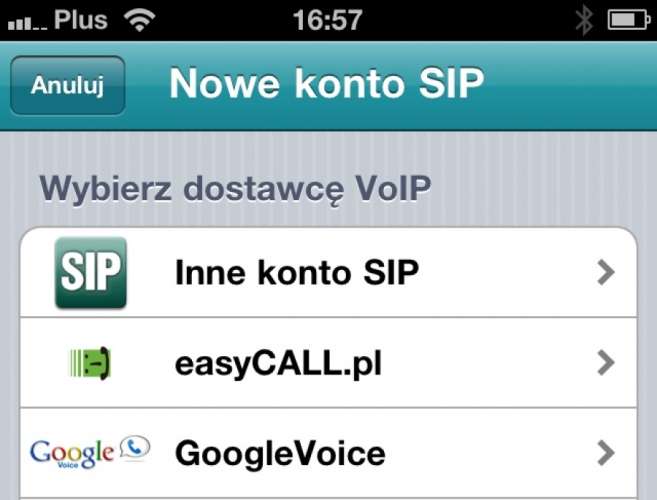Polski VoIP przez aplikację na iPhone'a