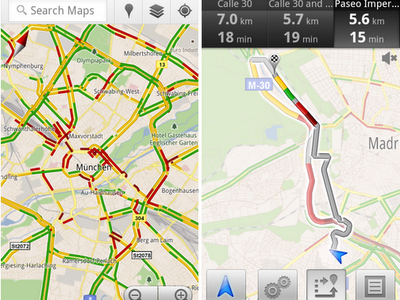 Funkcja "Live Traffic" Google Maps również w Polsce