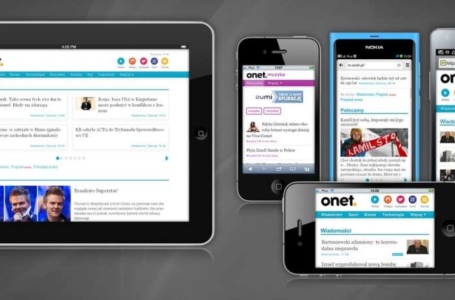 Onet odświeża mobilną wersję serwisu. Przy projektowaniu kieruje się podejściem Mobile First Responsive Design
