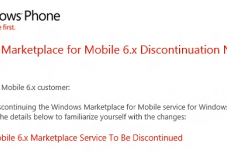 Microsoft kończy z Marketplace dla systemu Windows Mobile 6.x