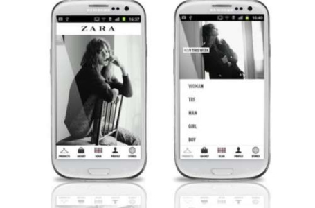 "Zara fashion" przez pół roku tylko przez Samsung Apps