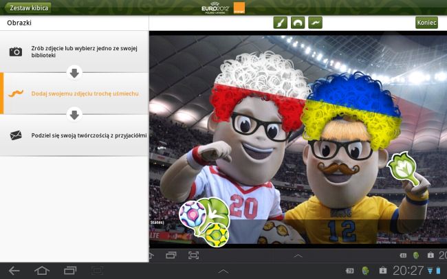 Aplikacja "UEFA Euro 2012". Stopień zaawansowania szedł w parze z wynikami