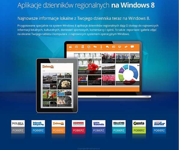 Dzienniki Grupy Polskapresse na Windows 8 i Windows RT czy na MacBooka Pro i iPada?