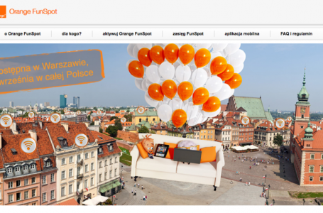 Orange reklamuje usługę Orange FunSpot