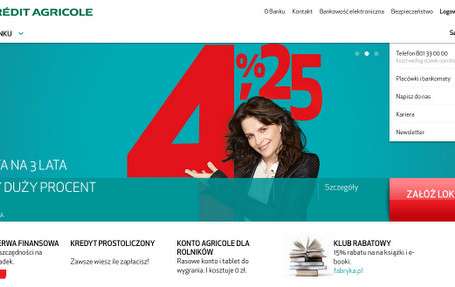 Bank Credit Agricole uruchomił nowy serwis informacyjny