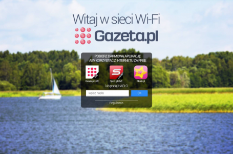 Gazeta.pl dostarczając bezpłatnie Wi-Fi niestandardowo promowała latem swoje aplikacje