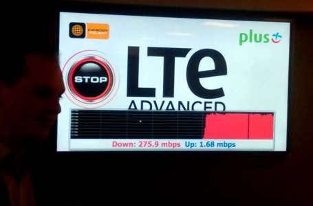 300 mbps. Test LTE Advanced sieci Plus
