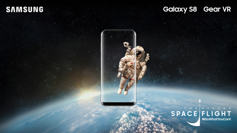 Doświadczenie lotu w kosmos w kampanii promującej Galaxy S8 i Gear VR