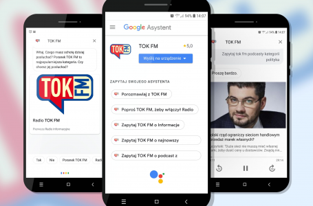 TOK FM pierwszą polską aplikacją radiową w Asystencie Google