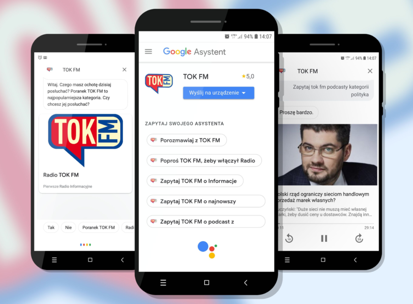 TOK FM pierwszą polską aplikacją radiową w Asystencie Google